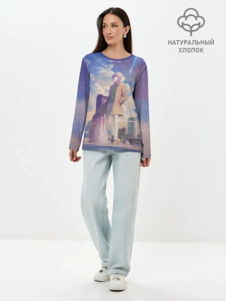 Лонгслив женский. Хлопок / Харуки и Акихико