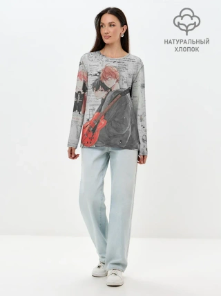 Лонгслив женский. Хлопок / Сато и Рицу