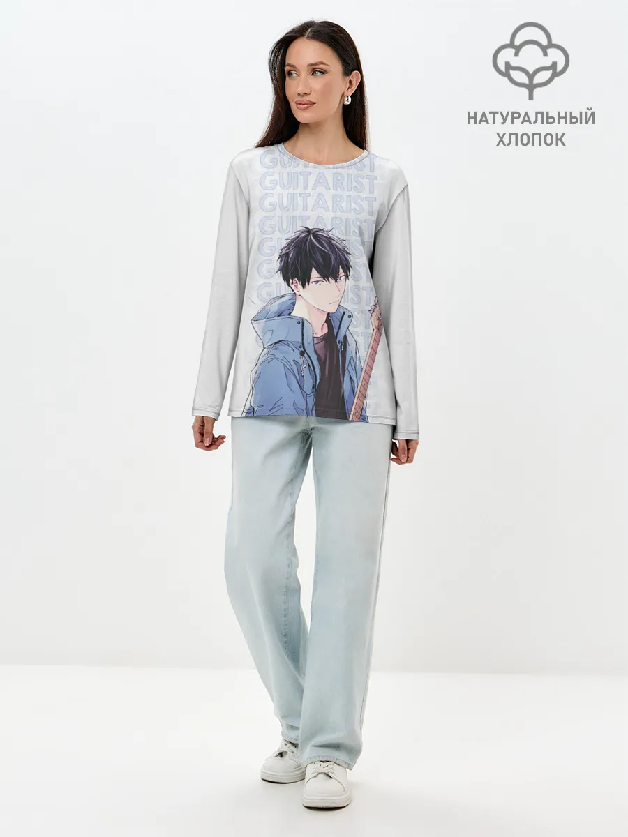 Лонгслив женский. Хлопок / Guitarist