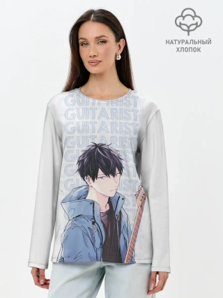 Лонгслив женский. Хлопок / Guitarist