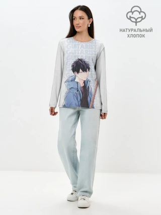 Лонгслив женский. Хлопок / Guitarist