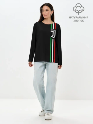 Лонгслив женский. Хлопок / JUVENTUS / ЮВЕНТУС