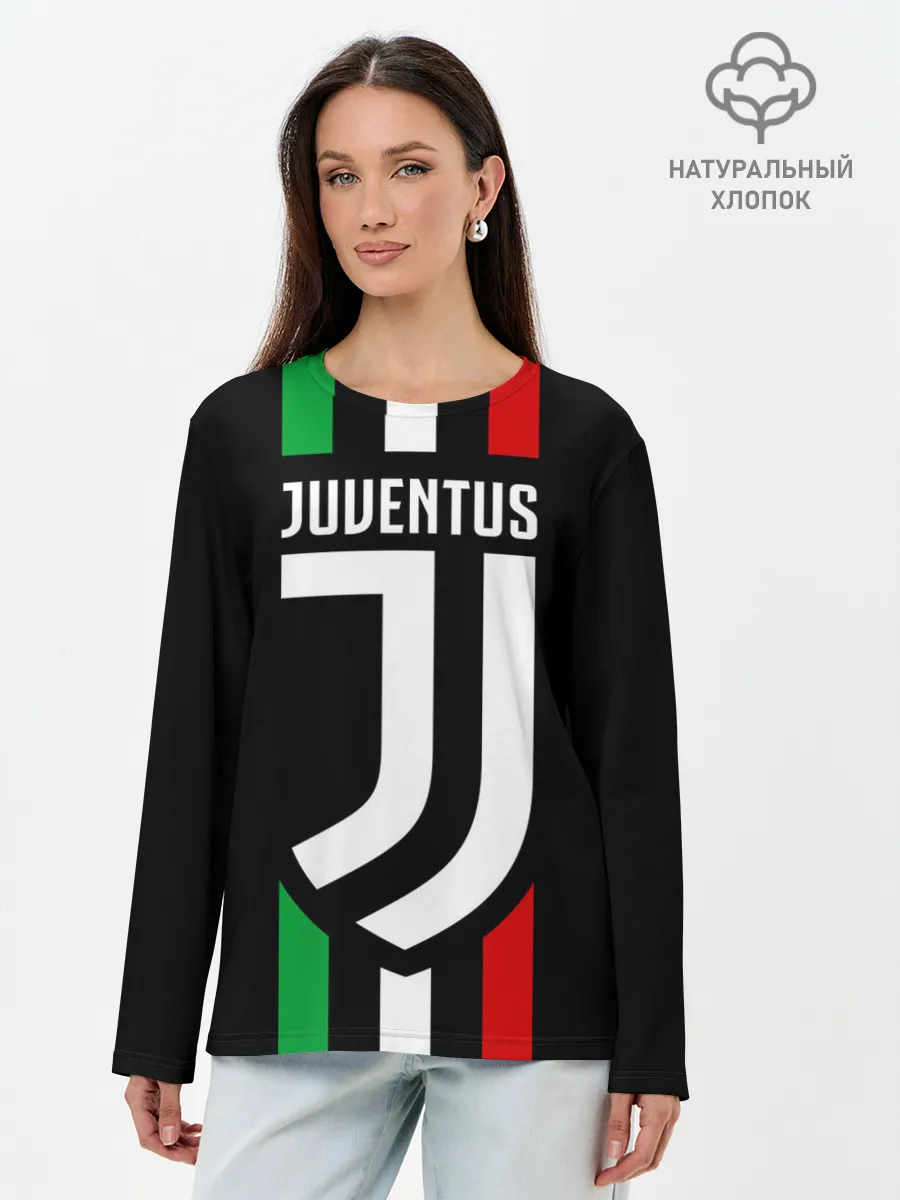 Лонгслив женский. Хлопок / JUVENTUS