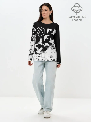 Лонгслив женский. Хлопок / LINKIN PARK [1]