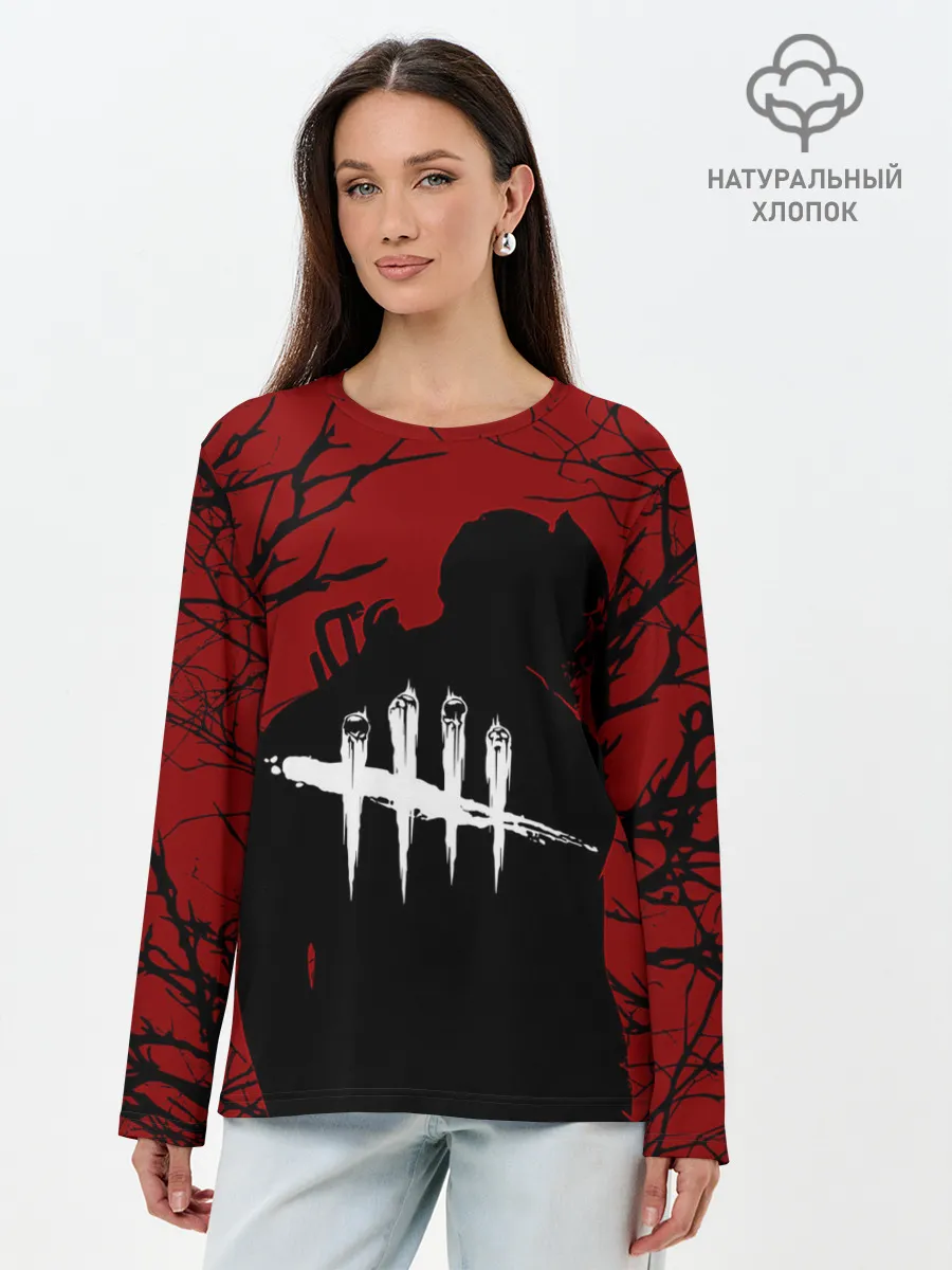 Лонгслив женский. Хлопок / DEAD BY DAYLIGHT.