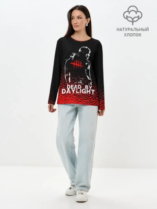 Лонгслив женский. Хлопок / DEAD BY DAYLIGHT.