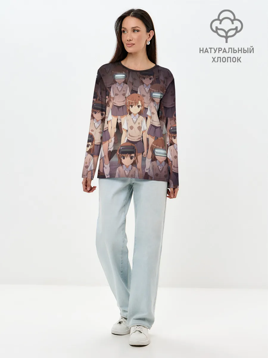 Лонгслив женский. Хлопок / Railgun