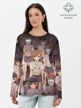 Лонгслив женский. Хлопок / Railgun