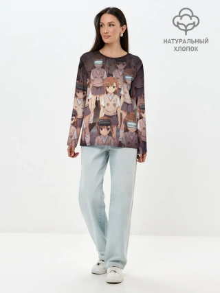 Лонгслив женский. Хлопок / Railgun