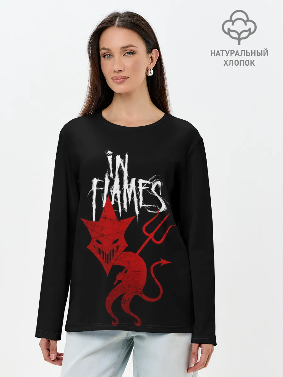 Лонгслив женский. Хлопок / IN FLAMES