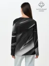 Лонгслив женский. Хлопок / GEOMETRY STRIPES BLACK & WHITE