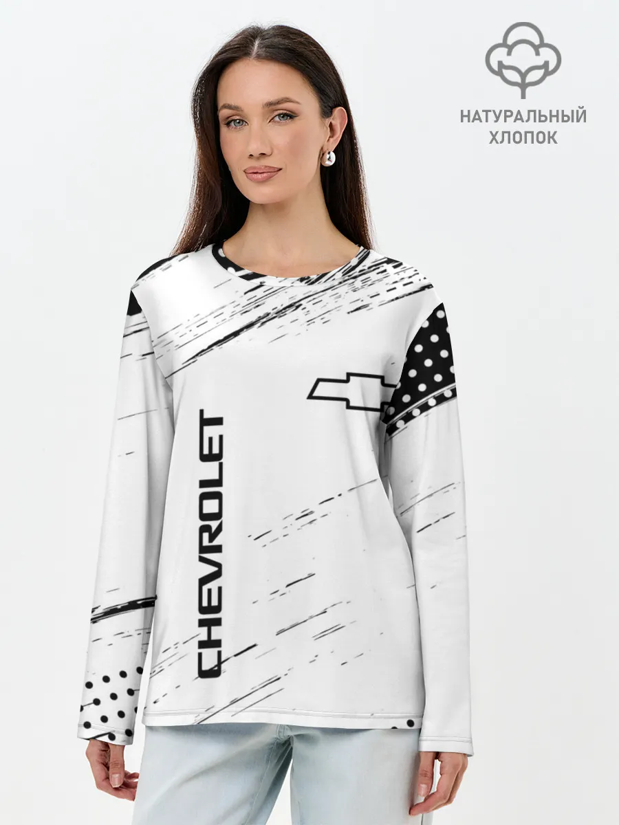 Лонгслив женский. Хлопок / CHEVROLET