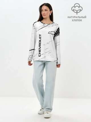 Лонгслив женский. Хлопок / CHEVROLET