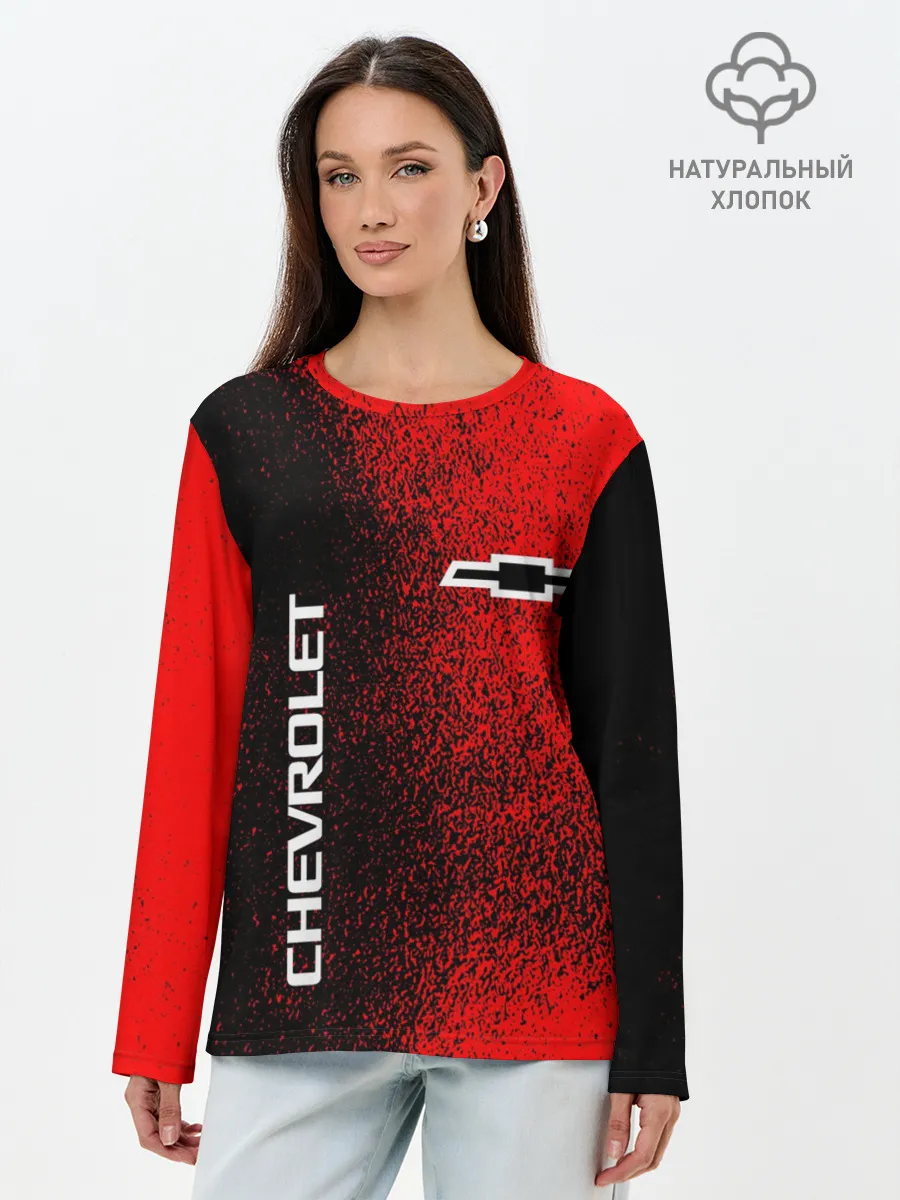 Лонгслив женский. Хлопок / CHEVROLET