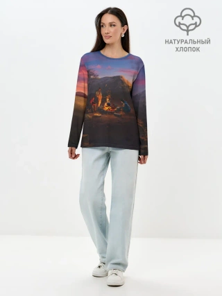 Лонгслив женский. Хлопок / ATOM RPG