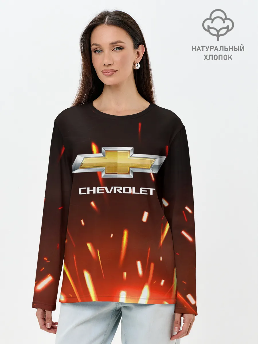 Лонгслив женский. Хлопок / CHEVROLET