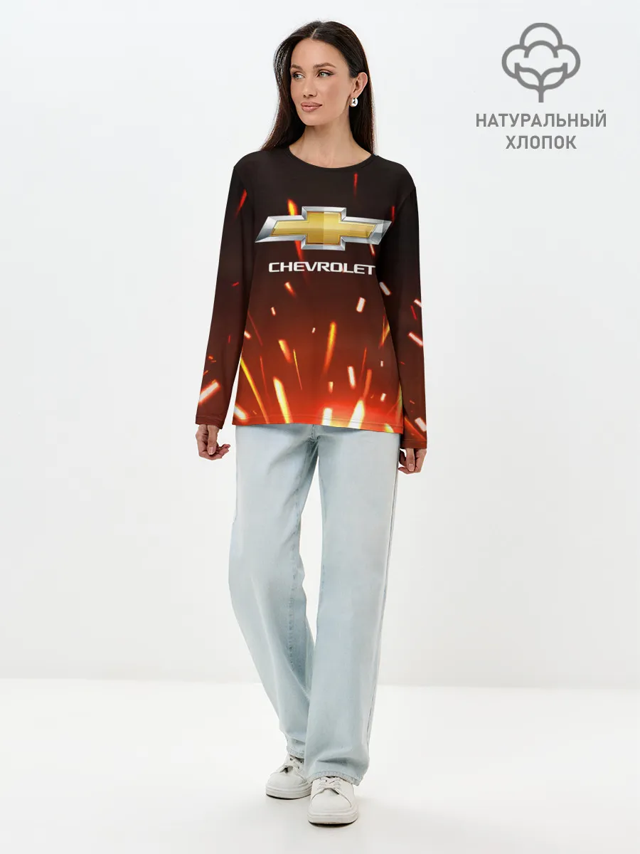 Лонгслив женский. Хлопок / CHEVROLET