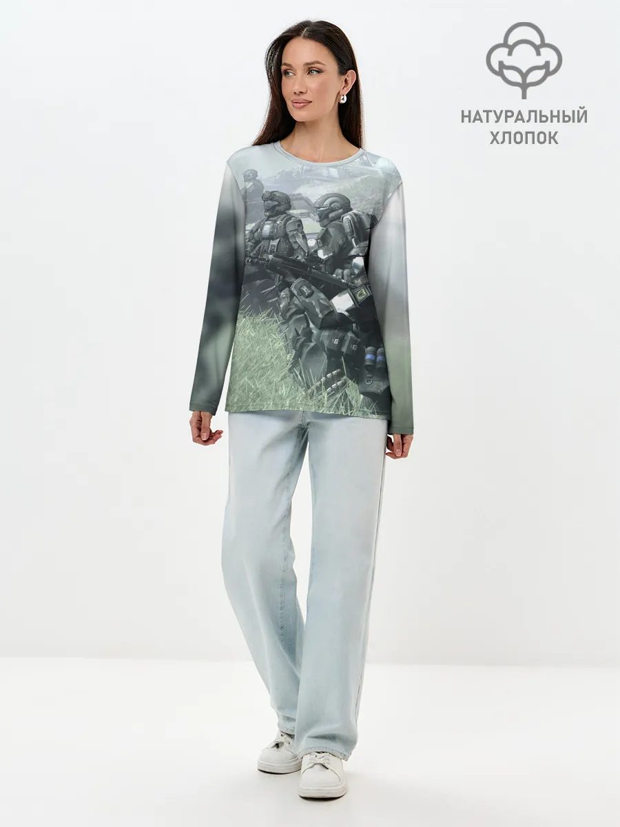 Лонгслив женский. Хлопок / Halo 2