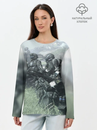Лонгслив женский. Хлопок / Halo 2