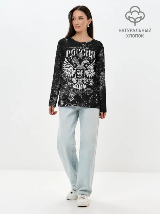 Лонгслив женский. Хлопок / Россия