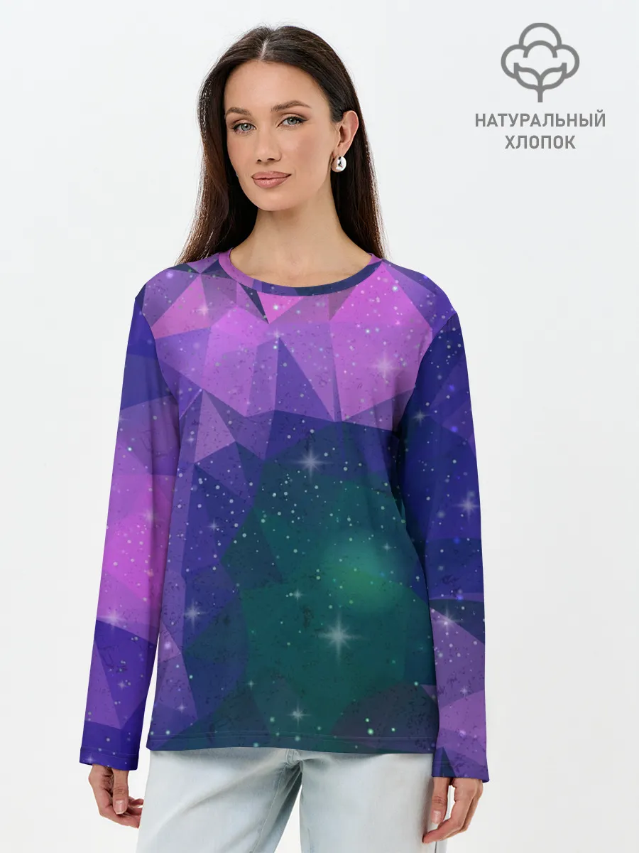 Лонгслив женский. Хлопок / SPACE