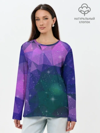 Лонгслив женский. Хлопок / SPACE