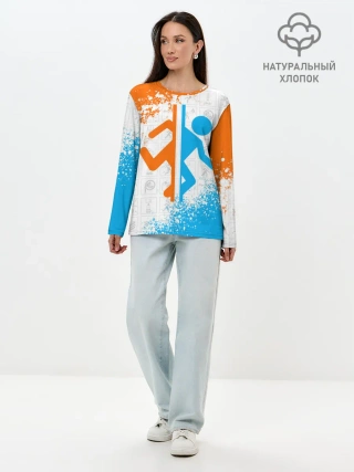 Лонгслив женский. Хлопок / PORTAL