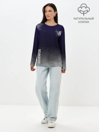 Лонгслив женский. Хлопок / Real Madrid