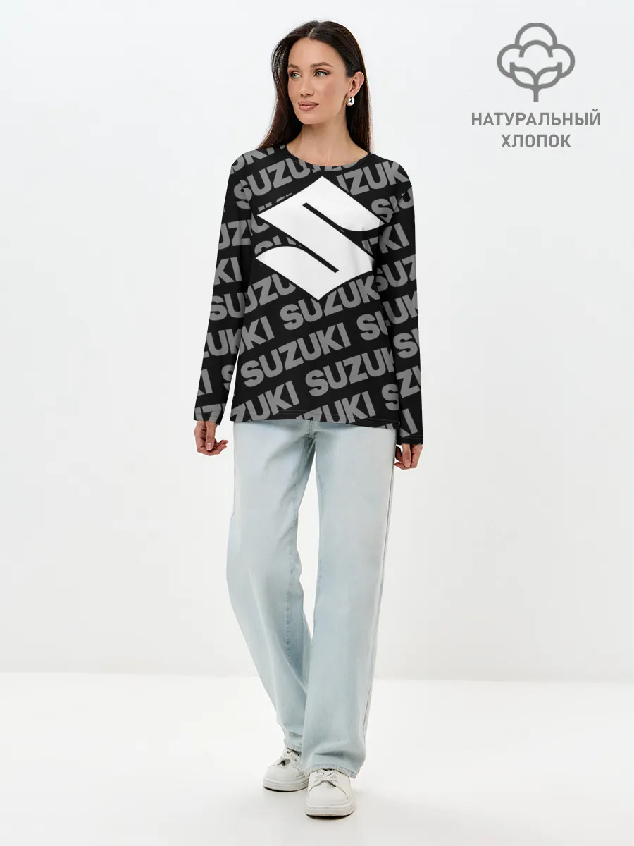 Лонгслив женский. Хлопок / SUZUKI