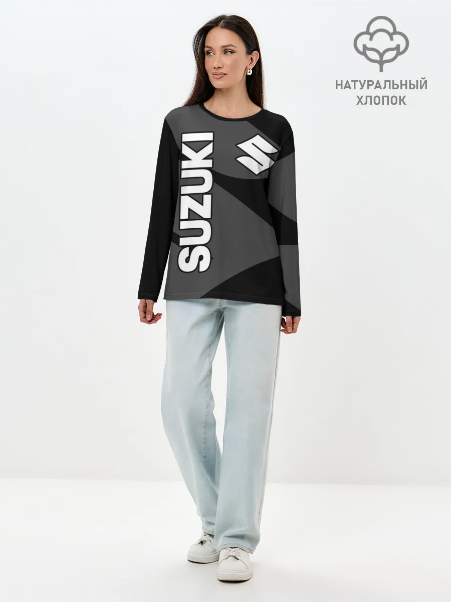 Лонгслив женский. Хлопок / SUZUKI