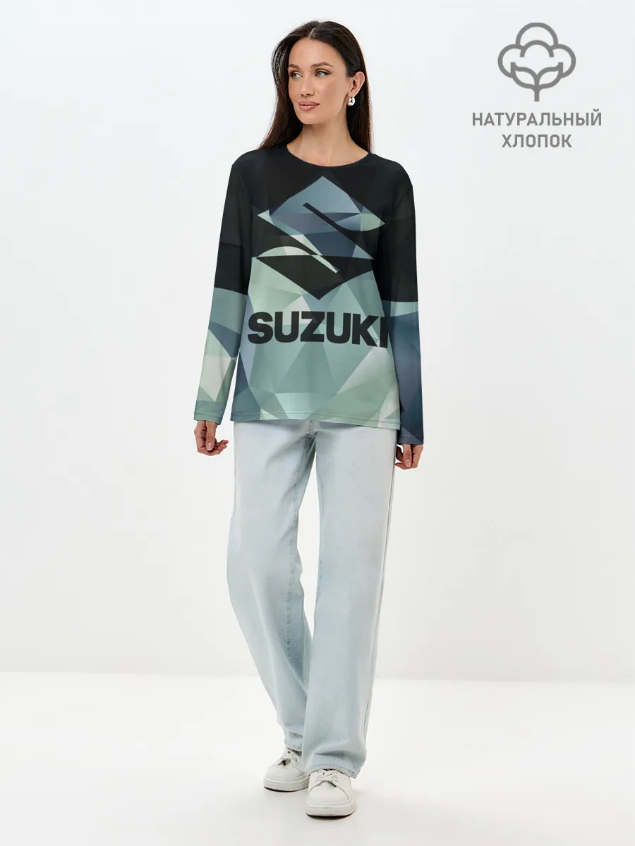 Лонгслив женский. Хлопок / SUZUKI