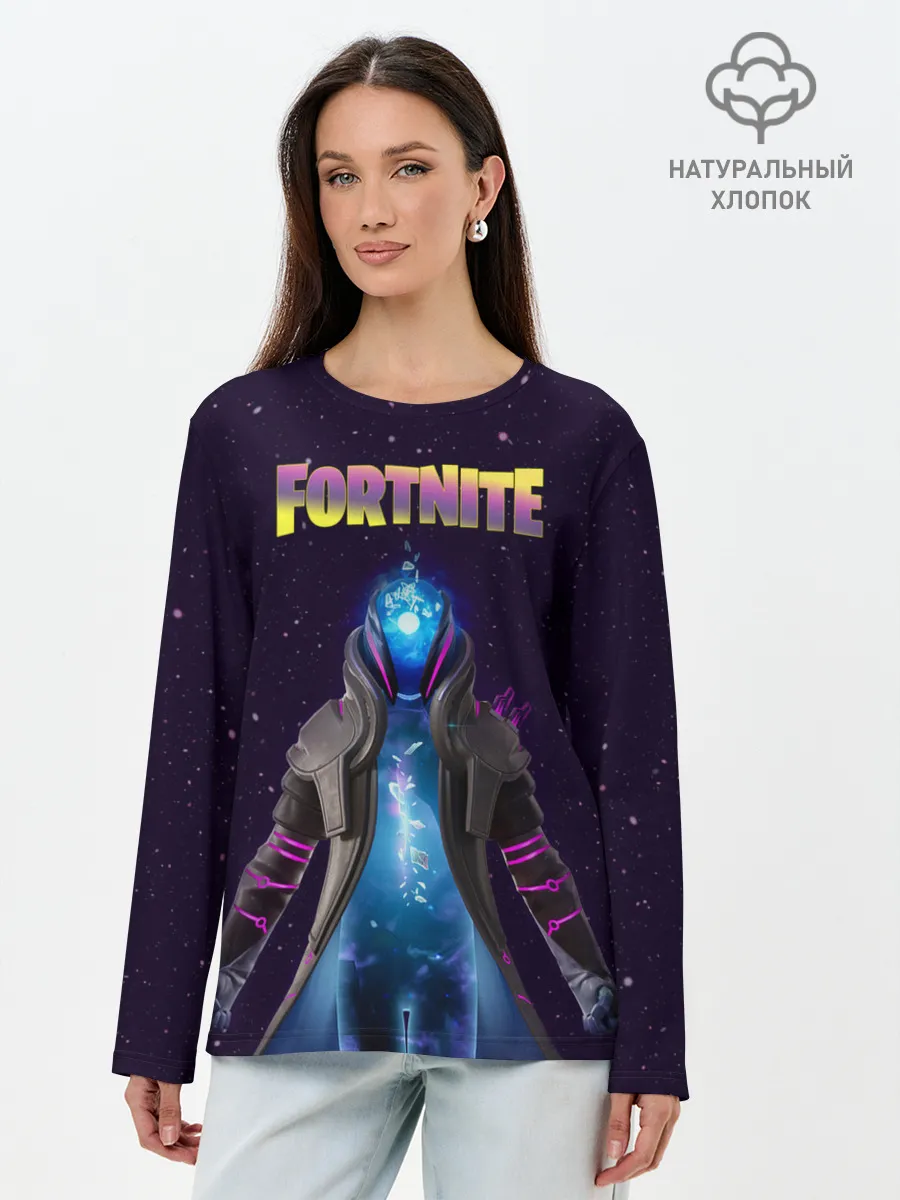 Лонгслив женский. Хлопок / Infinity Fortnite