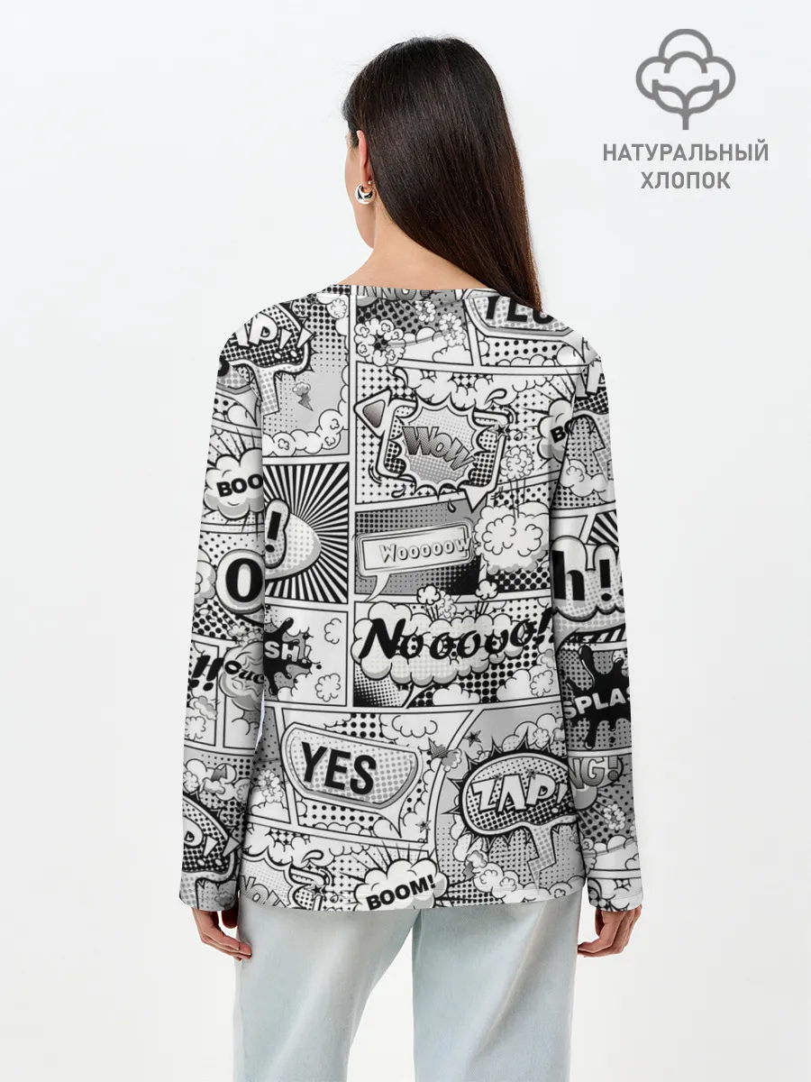 Лонгслив женский. Хлопок / COMICS ART