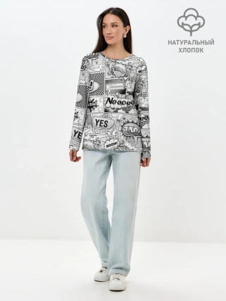 Лонгслив женский. Хлопок / COMICS ART