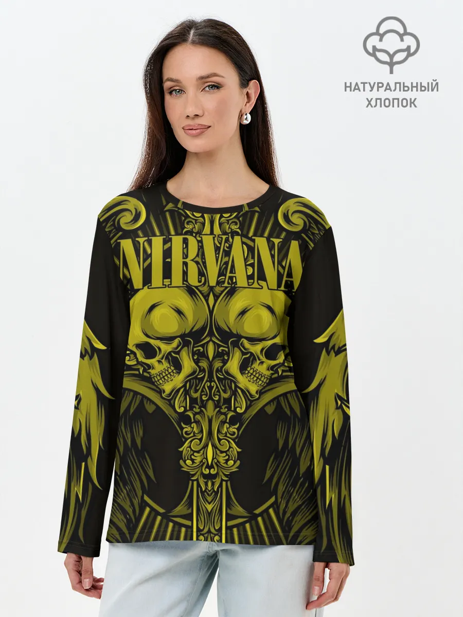 Лонгслив женский. Хлопок / Nirvana