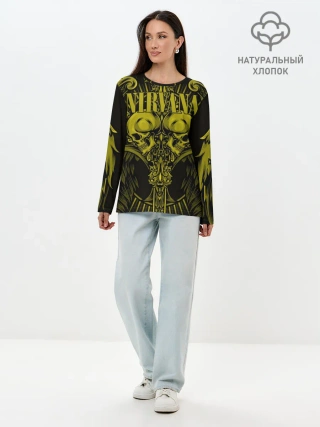 Лонгслив женский. Хлопок / Nirvana