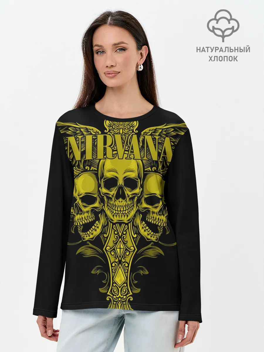 Лонгслив женский. Хлопок / Nirvana
