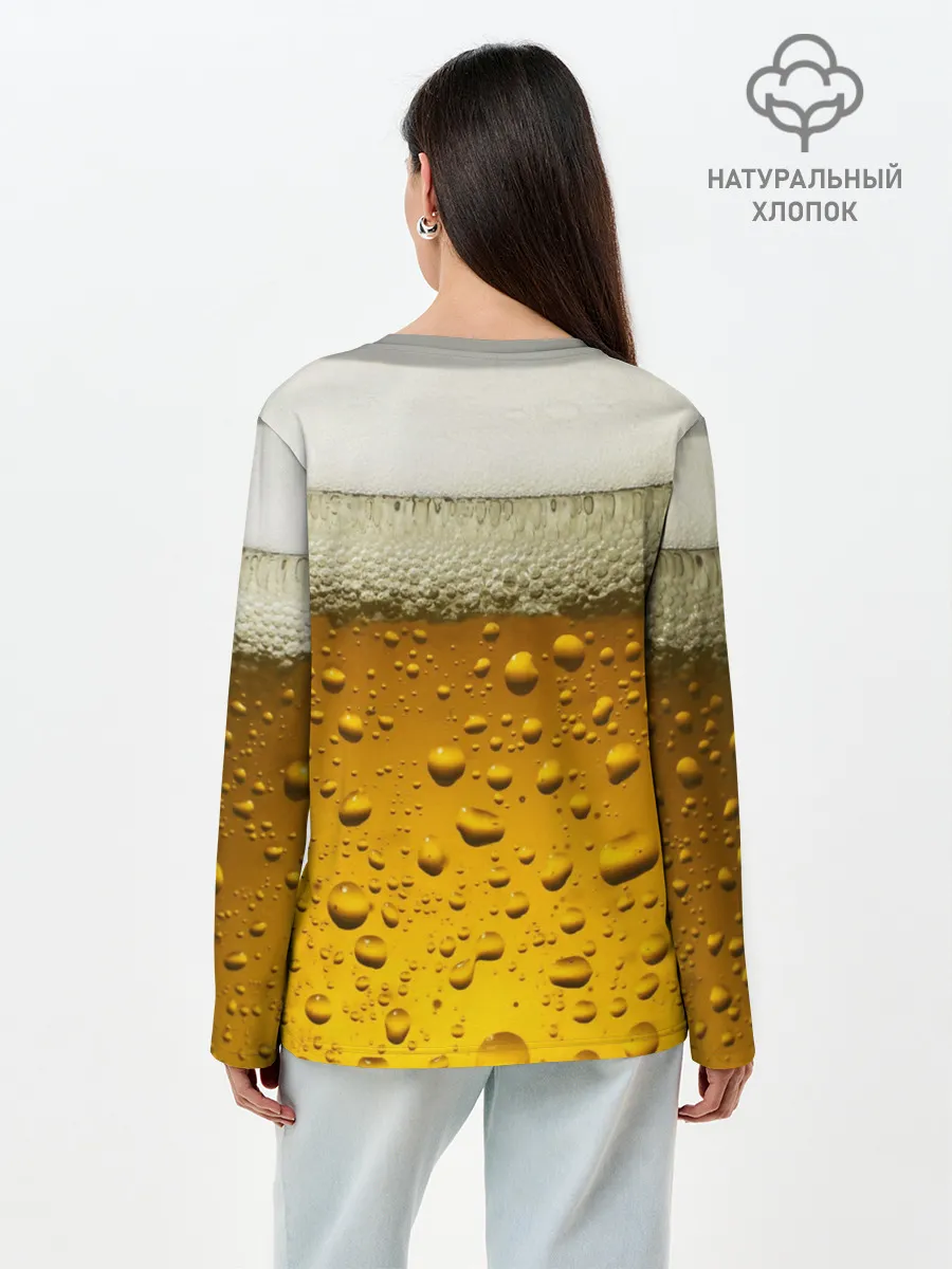 Лонгслив женский. Хлопок / ПИВО