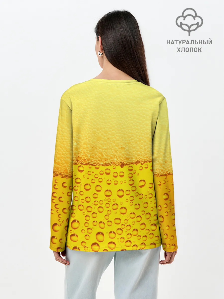 Лонгслив женский. Хлопок / ПИВО