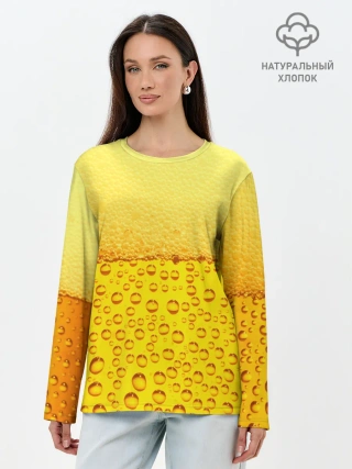 Лонгслив женский. Хлопок / ПИВО