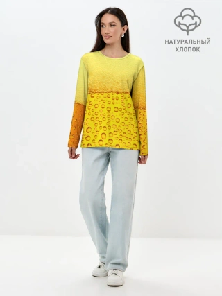 Лонгслив женский. Хлопок / ПИВО