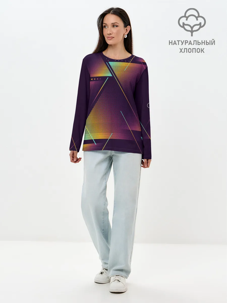 Лонгслив женский. Хлопок / RARE