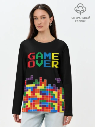 Лонгслив женский. Хлопок / ТЕТРИС