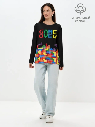 Лонгслив женский. Хлопок / ТЕТРИС