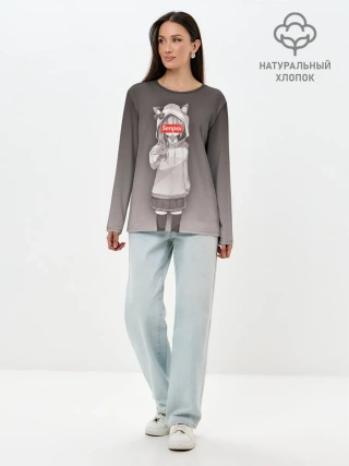 Лонгслив женский. Хлопок / Senpai,