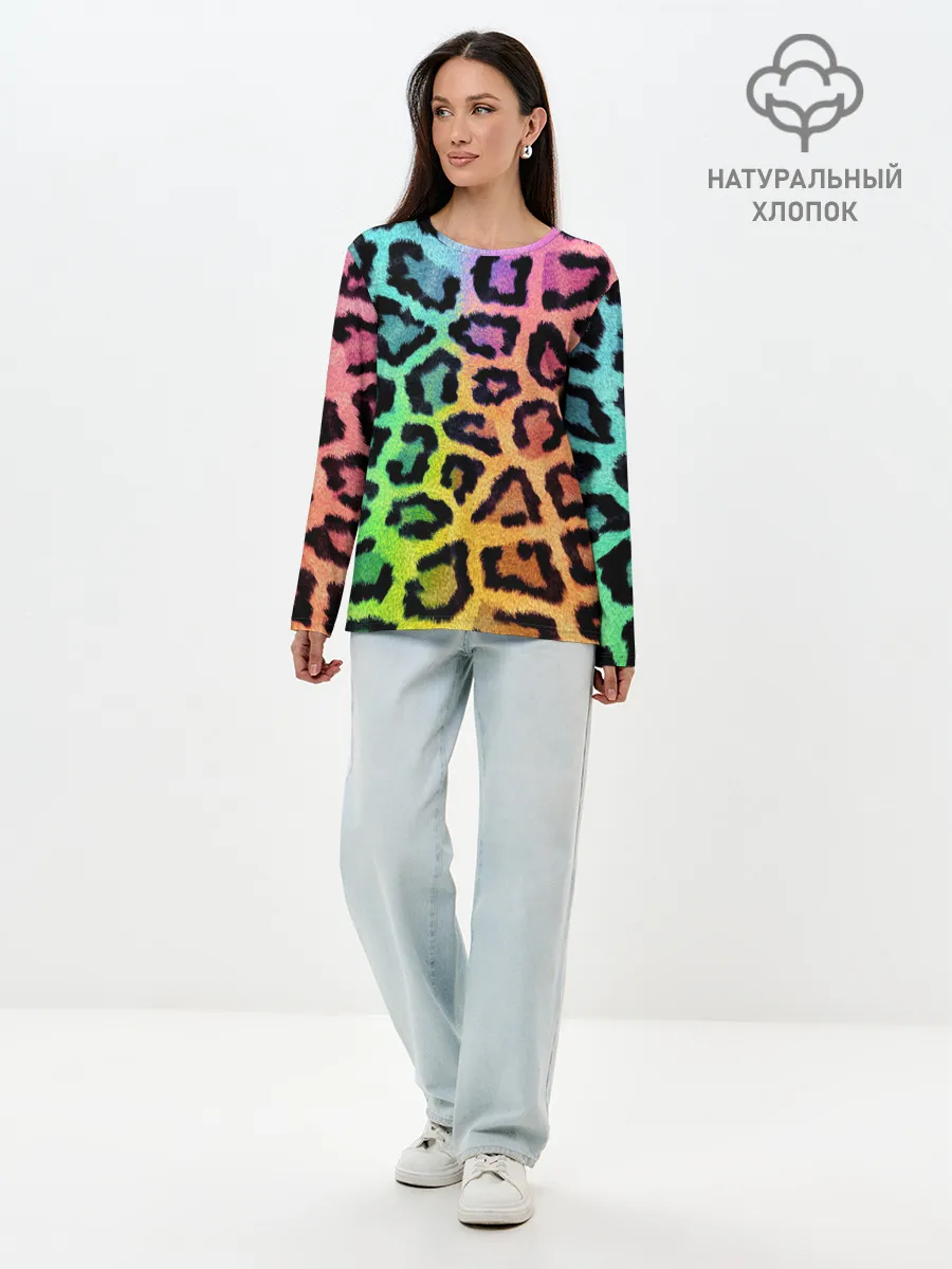 Лонгслив женский. Хлопок / JAGUAR GRADIENT