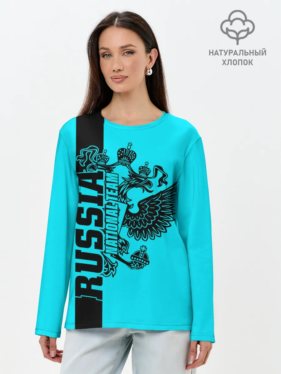 Лонгслив женский. Хлопок / Russia national team