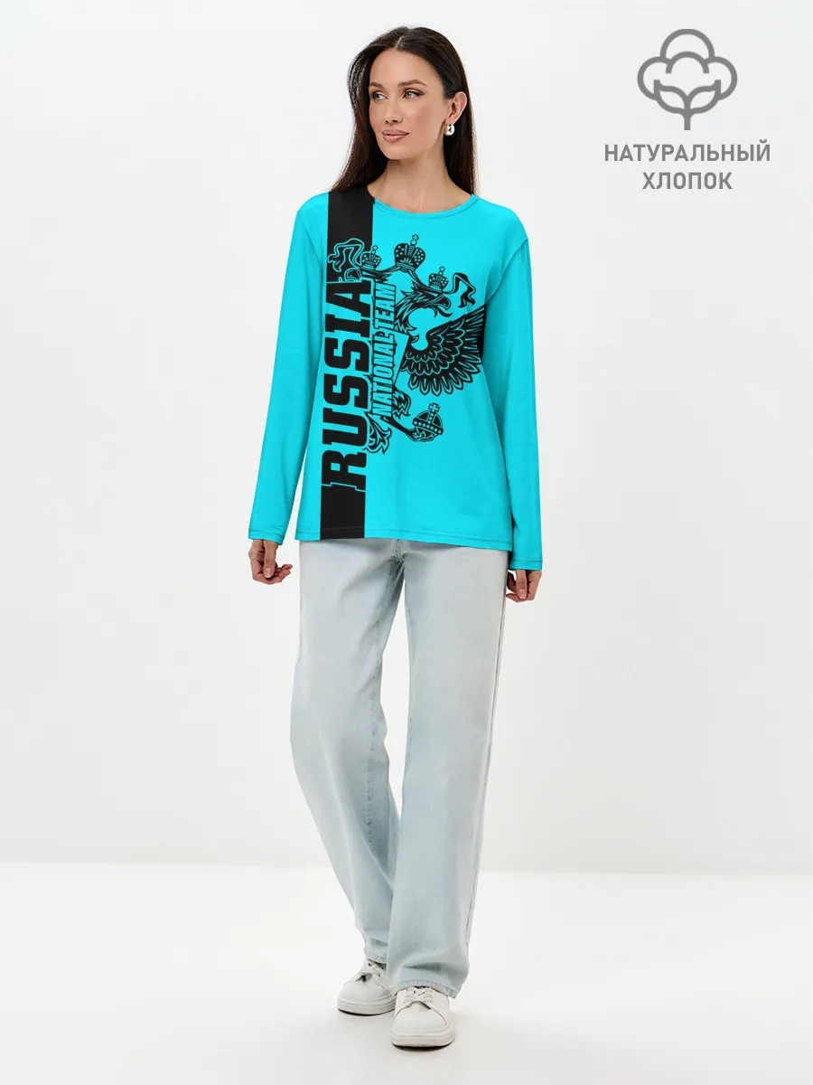 Лонгслив женский. Хлопок / Russia national team