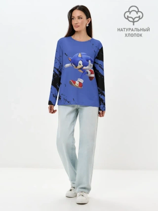 Лонгслив женский. Хлопок / sonic