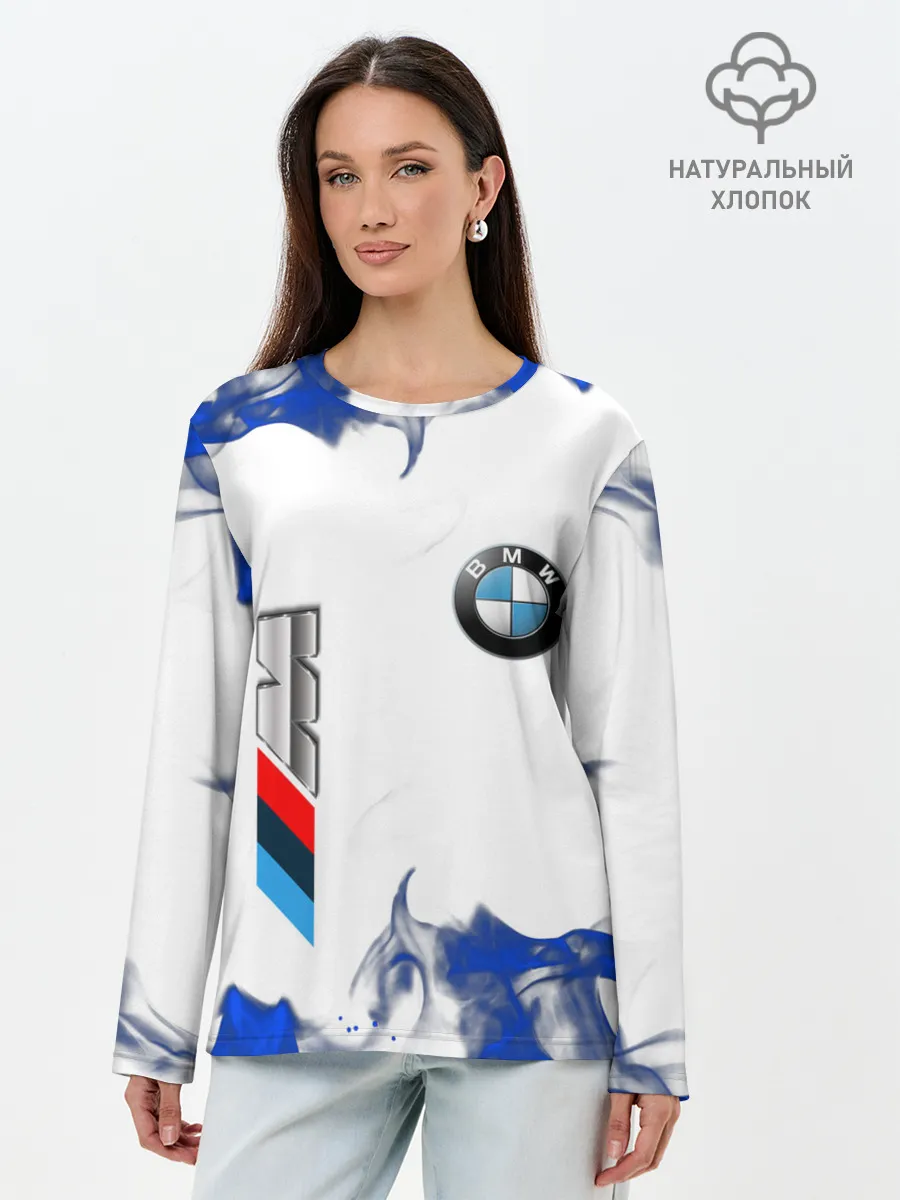 Лонгслив женский. Хлопок / BMW